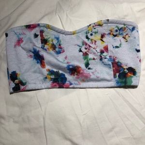 Floral Bandeau NWOT